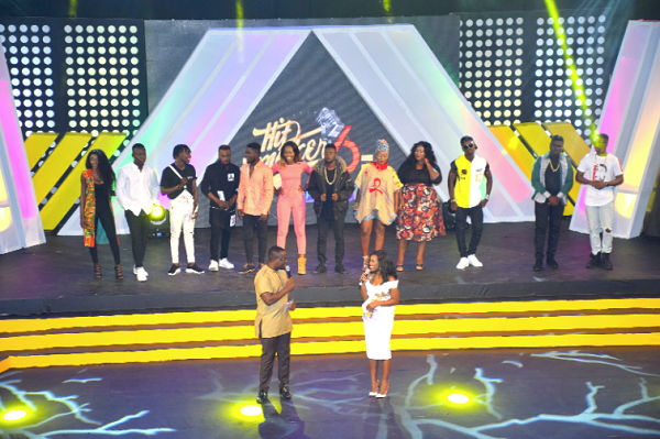 The 12 finalists on stage after their performance