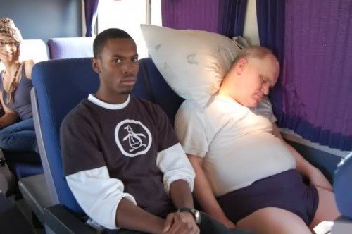 This is why you should never sleep on a plane