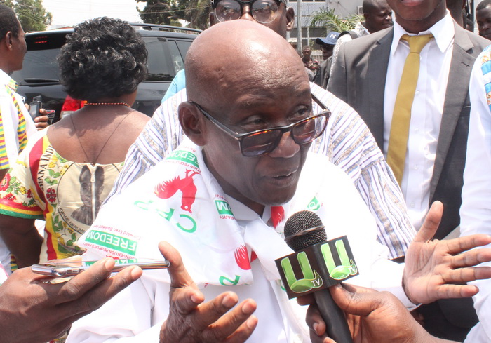 Prof. Delle speaking to the media after the CPP press conference