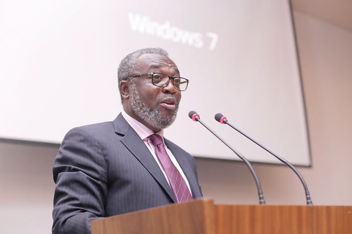 Dr Anthony Nsiah Asare (left), Director General, Ghana Health Service, take their turn to address the EPI annual managers meeting for West African countries in Accra.