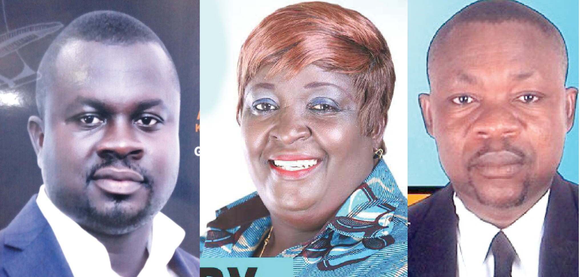 Mr Albert  K. Dwumfour — Aspiring Org. Secretary, Ms Mary Mensah and Nii Adjei Klu — Aspiring Public Affairs Officers