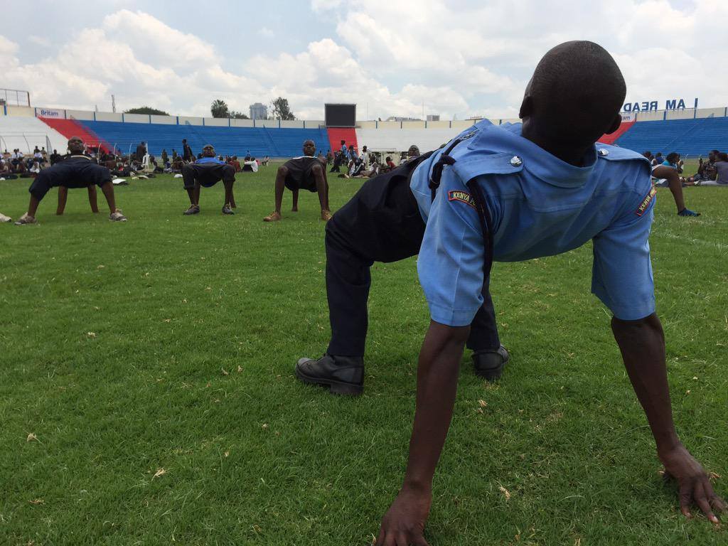 Kenyan police recruitment exercise