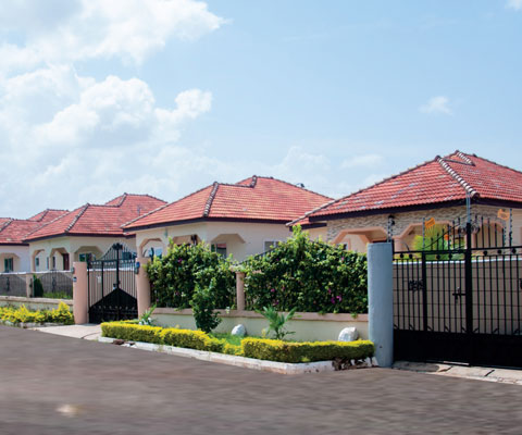 A picture of some the houses built by Koans for other organizations 