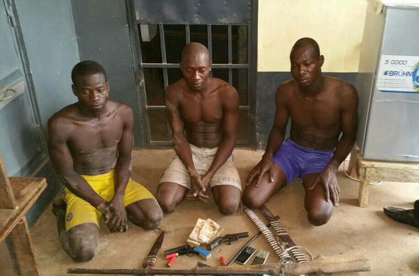 Northern region police arrest three suspected armed robbers 