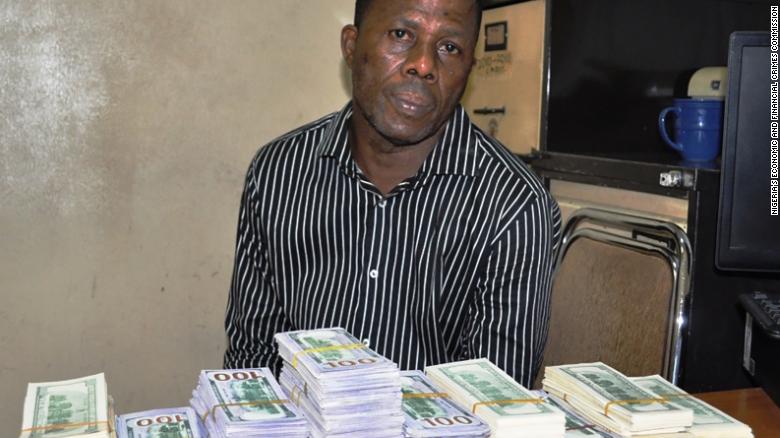 Samson Otuedon was arrested by Nigeria's Economic and Financial Crimes Commission.