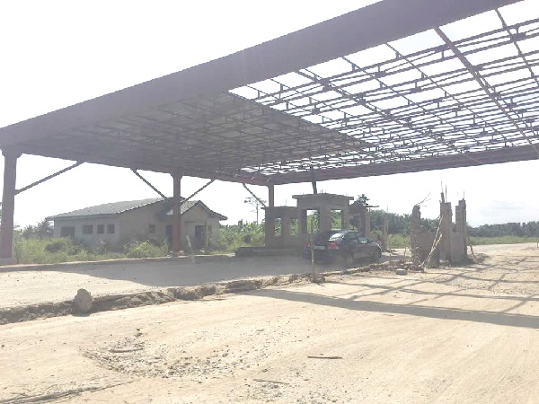 This abandoned steel structure wobbles during storms