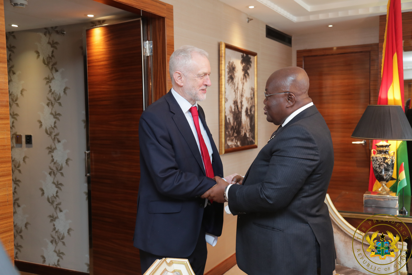 Akufo-Addo meets UK Labour Party leader