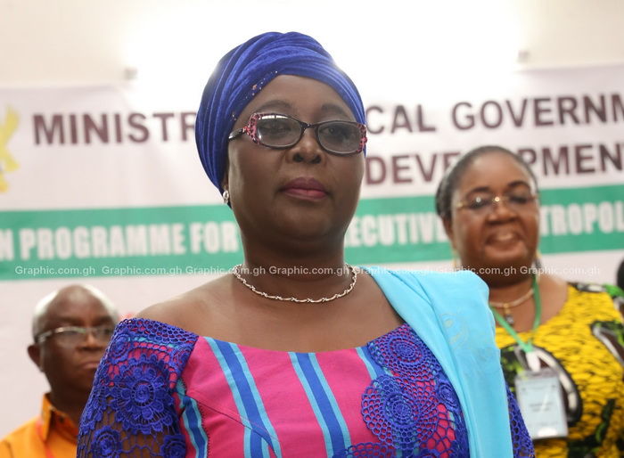 Hajia Alima Mahama, the Minister of Local Government and Rural Development