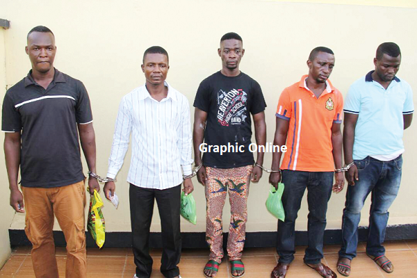  Five of the convicts