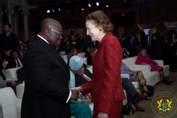 President Akufo-Addo with Henrietta Fore, UNICEF Director General.