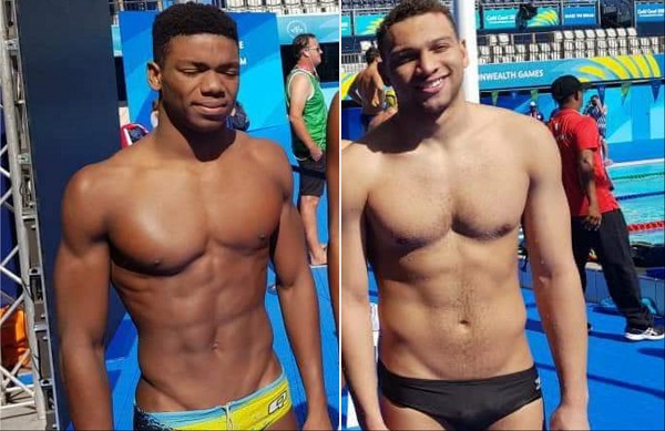 Swimmers Abeiku Jackson and Jude Arthur