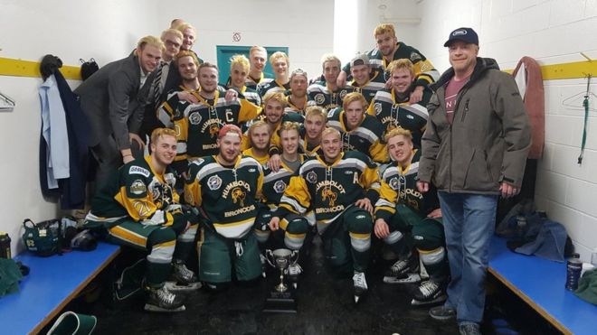 A photo posted to the team's Twitter feed on 24 March after a playoff win