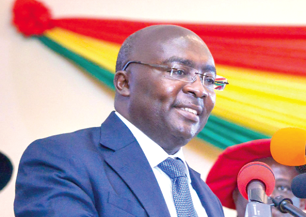 Vice-President Dr Bawumia speaking at the graduation ceremony in Winneba