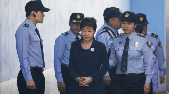 South Korea's ex-leader jailed for 24 years for corruption