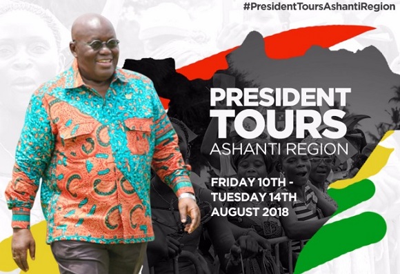 Akufo-Addo Begins 5-Day Tour Of The Ashanti Region