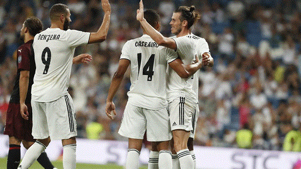VIDEO: Bale, Benzema star as Madrid defeats Milan 3-1
