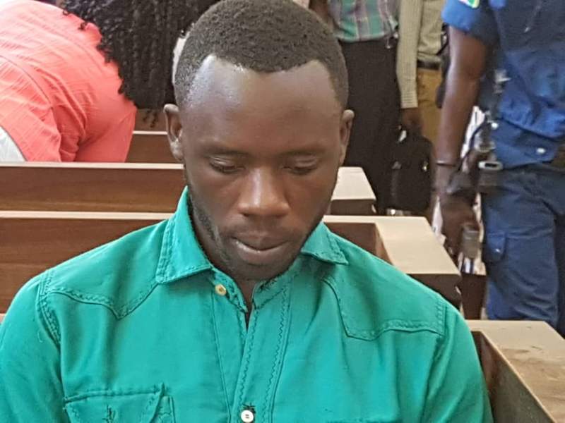 Police were given a tip-off that Benjamin Manirambona would be sitting the test