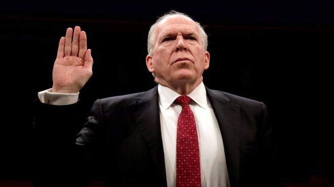 Mr Trump revoked ex-CIA chief John Brennan's security clearance on Wednesday