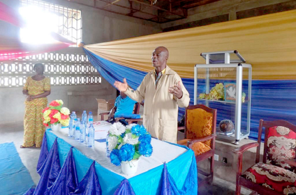 Mr Geoffrey Honu delivering his address at the workshop