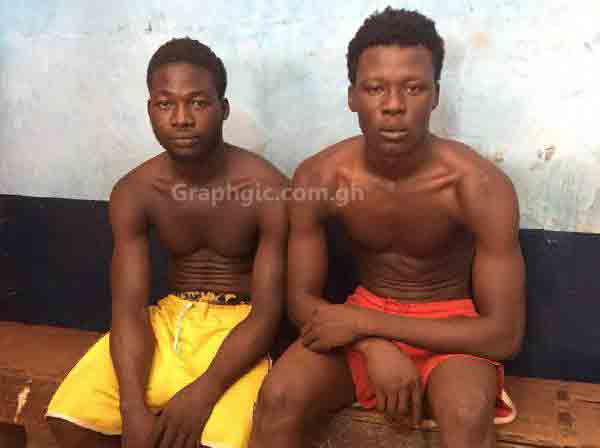 The suspects - Imoro Abdul-Rahaman, 25 years and Mubarik Abu, 23 years.