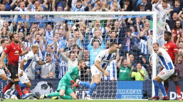Brighton have now beaten Manchester United in three successive home league games