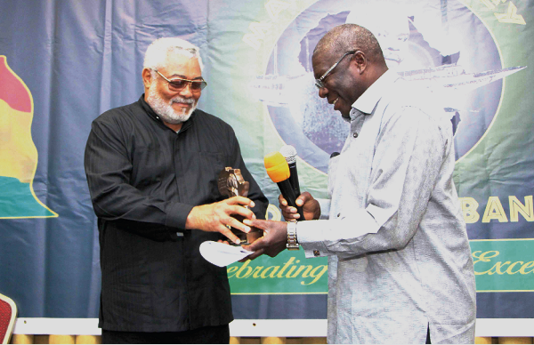 Rawlings honoured with Marcus Garvey Award