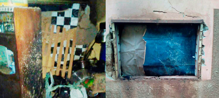 Some of the items destroyed during the violence 