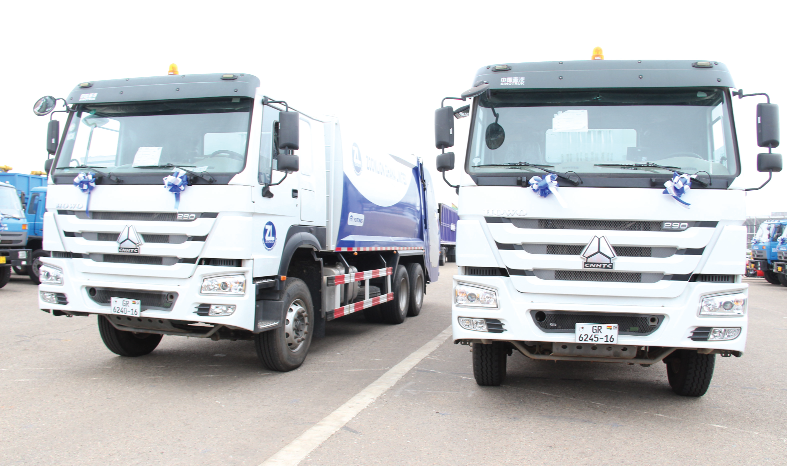 Two of the trucks