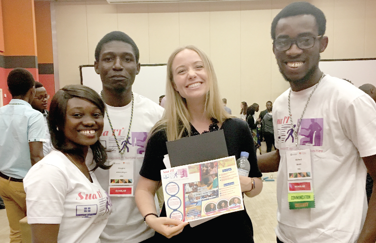 The ‘Sua IT’ team with a facilitator after the competition in Kigali, Rwanda