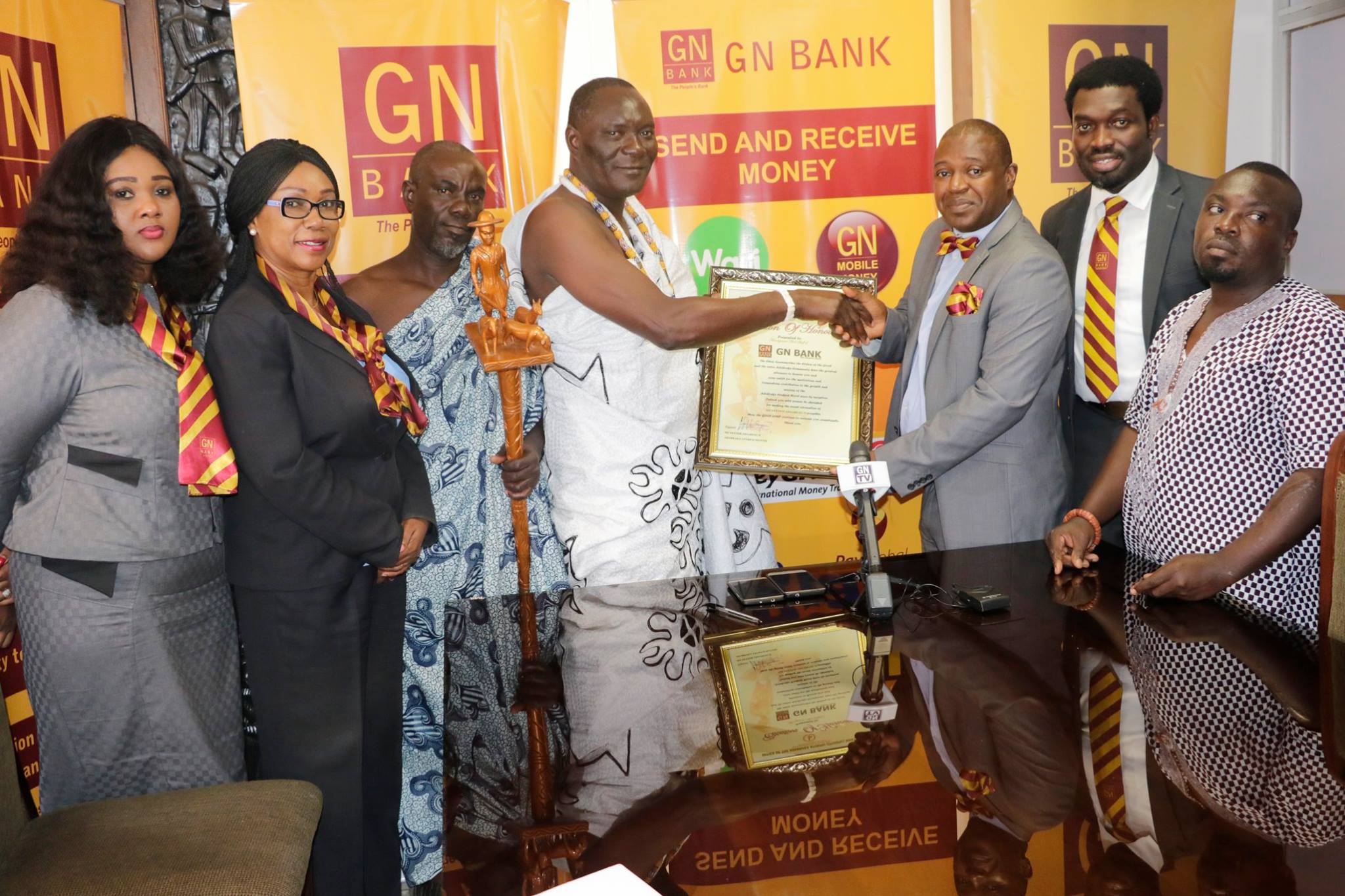 Adabraka Chief honours GN Bank for supporting local development