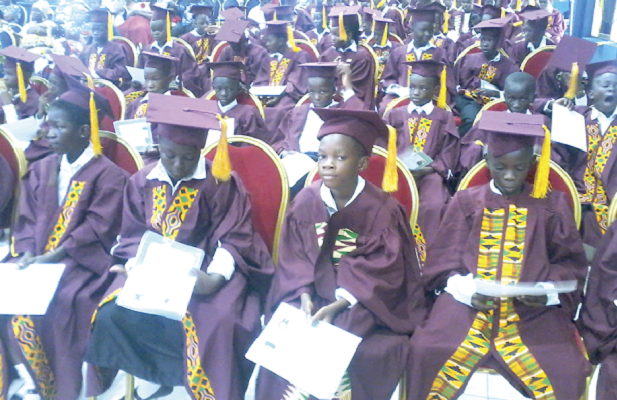 A section of the graduands at the ceremony.
