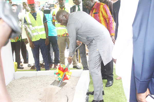 Bawumia cuts sod for Western corridor fibre project  