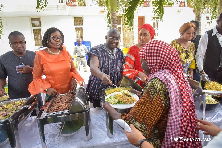 Bawumia and family fete cured lepers