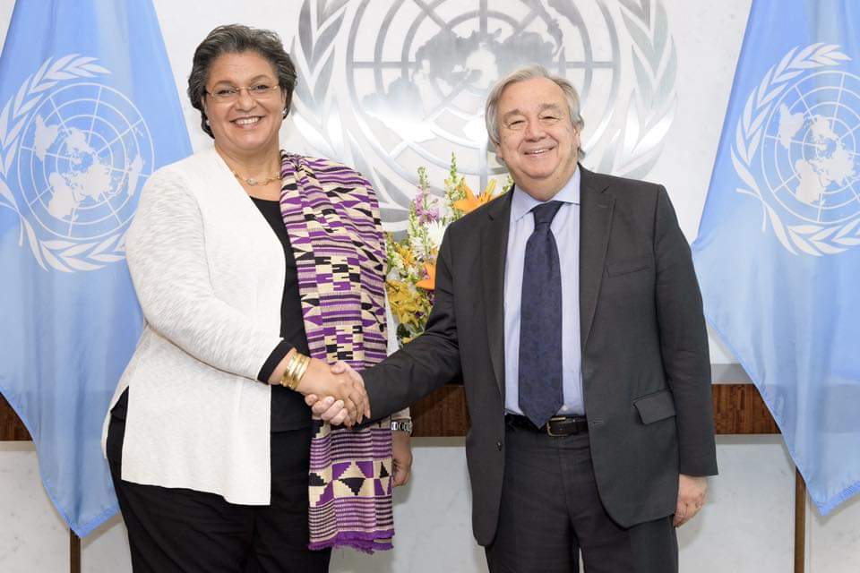Hanna Serwaa Tetteh andUN Secretary-General, António Guterres