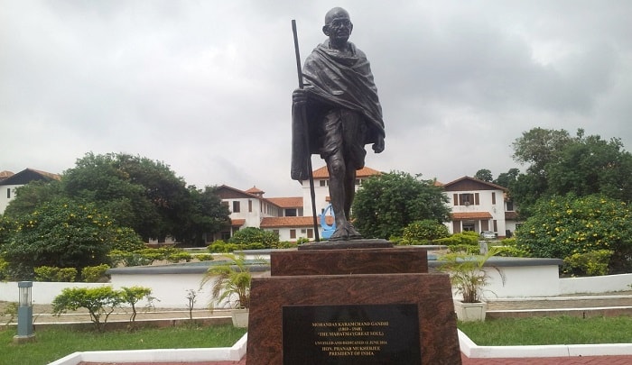 University of Ghana pulls down Mahatma Gandhi’s statue on campus