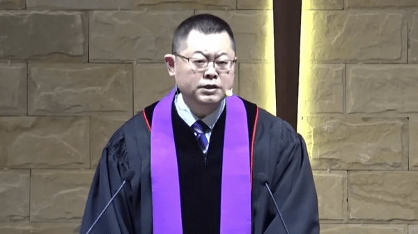 Pastor Wang Yi of the Early Rain Covenant Church in Chengdu