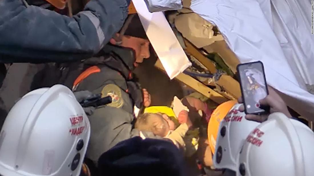 Baby boy found alive in rubble of Russian apartment explosion
