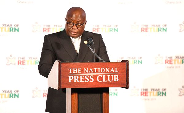FLASHBACK: President Nana Addo Dankwa Akufo-Addo launching  the ‘Year of Return’ in Washington in September