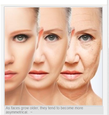 The older your face, the more asymmetrical it becomes