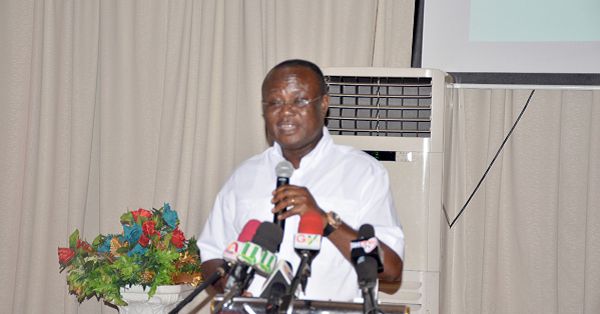   Mr Joe Osei speaking at the fund raising gala and dinner dance