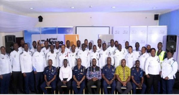 A section of MTTD personnel after the workshop in Accra