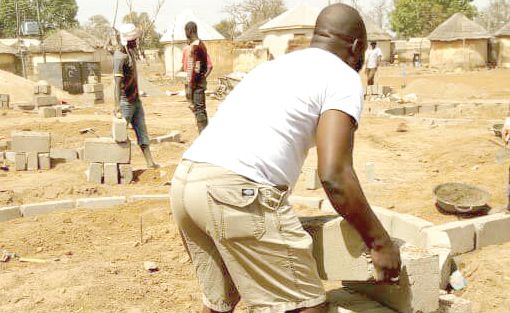  Construction works at the old Gbewaa palace