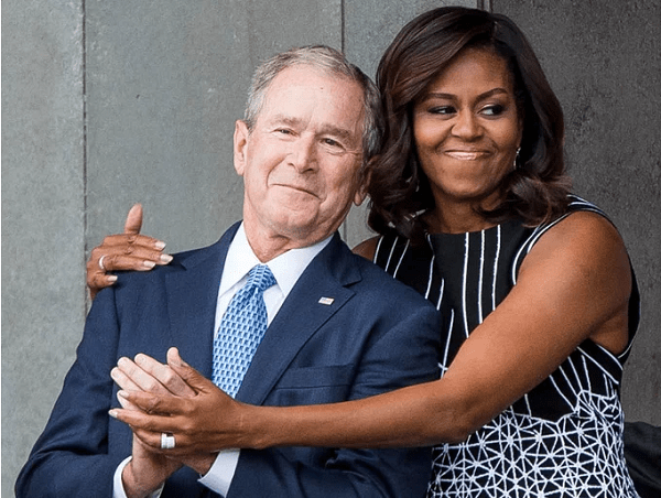 Michelle Obama opens up about her friendship with George W. Bush