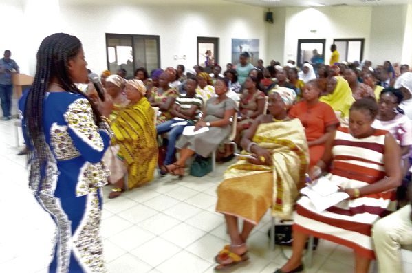  Ms Golda Asante, addressing the participants