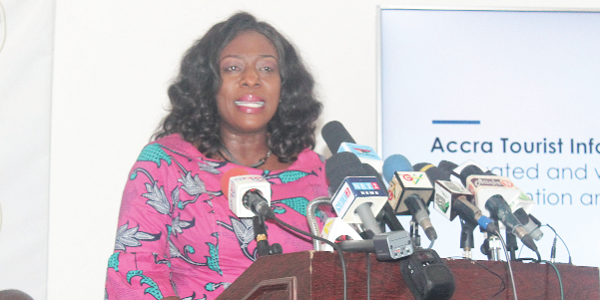 Minister of Tourism, Arts and Culture, Madam Catherine Afeku
