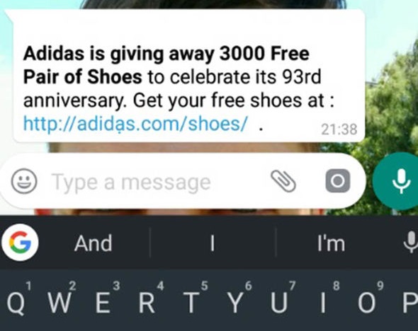 WhatsApp scam