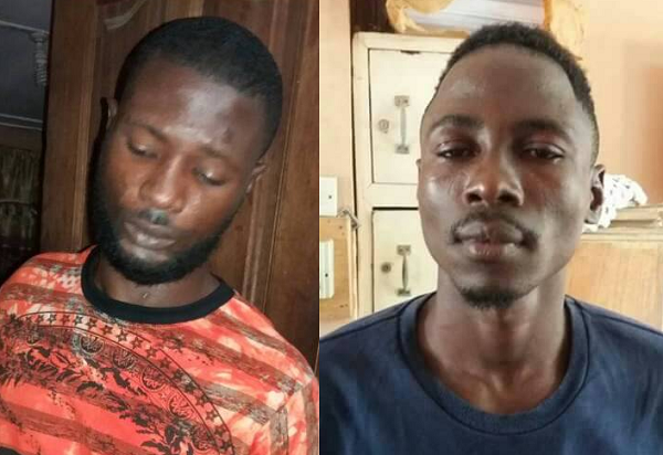 The two convicts, Atta Kwadwo and Prince Osei aka Bebe