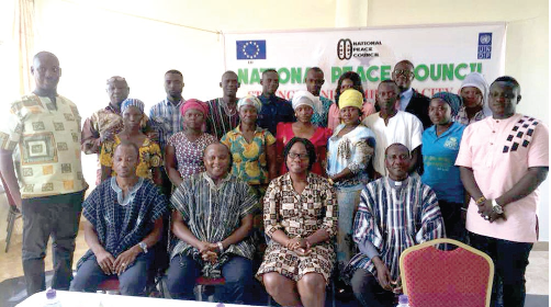 The participants and officials of the NPC and UNDP after the training workshop