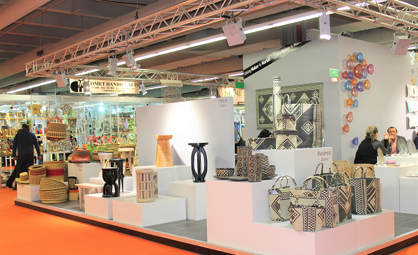 Some Ghanaian handicraft products on exhibition at the fair.
