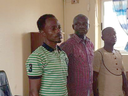 From left: Prince Annum, Kofi Obeng and Michael Kwaku Acheampong